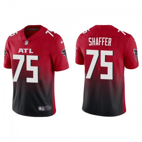 Men's Atlanta Falcons Justin Shaffer Red 2022 NFL ...