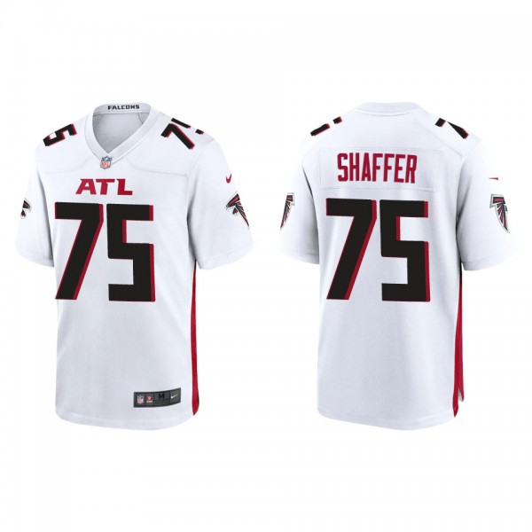 Men's Atlanta Falcons Justin Shaffer White 2022 NF...