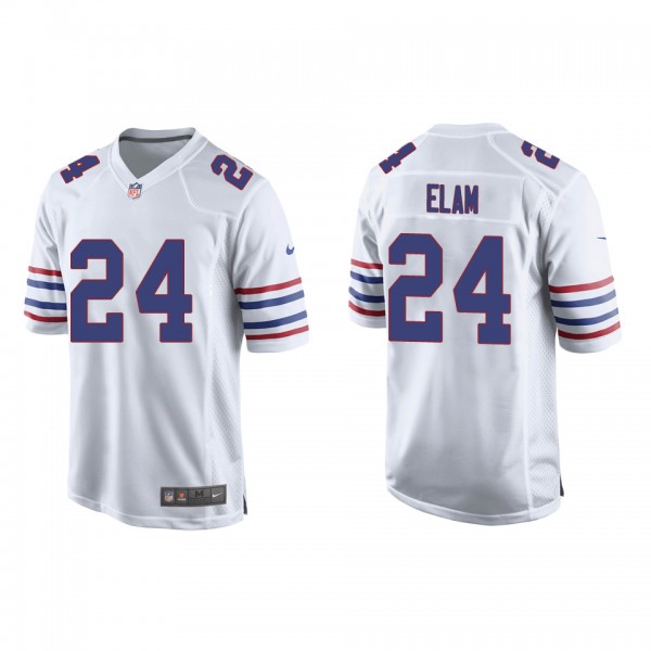 Men's Buffalo Bills Kaiir Elam White 2022 NFL Draft Alternate Game Jersey