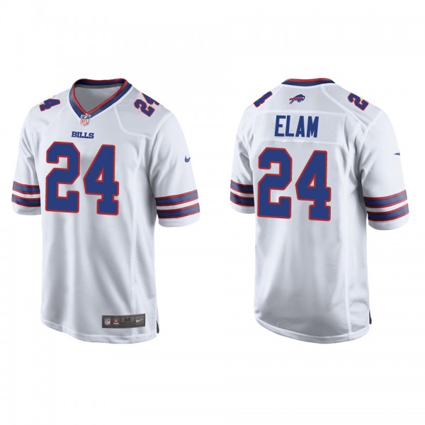 Men's Buffalo Bills Kaiir Elam White 2022 NFL Draf...