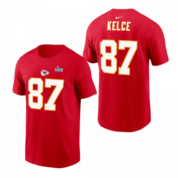 Men's Kansas City Chiefs Travis Kelce Nike Red Sup...