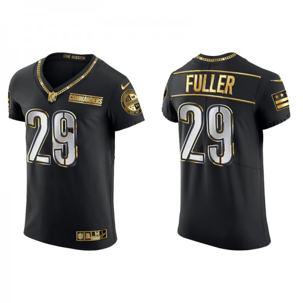Men's Washington Commanders Kendall Fuller Black Golden Edition Elite Jersey