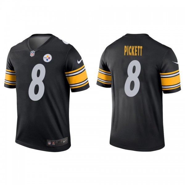 Men's Pittsburgh Steelers Kenny Pickett Black 2022 NFL Draft Legend Jersey