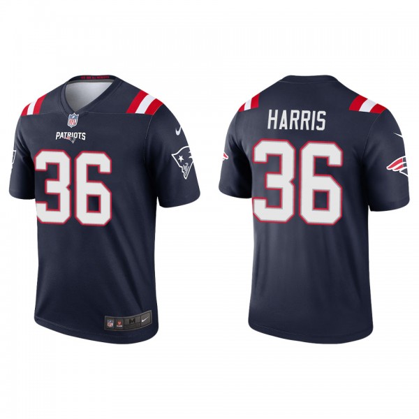 Men's New England Patriots Kevin Harris Navy Legen...