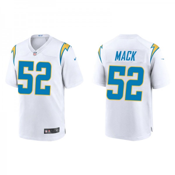 Men's Los Angeles Chargers Khalil Mack White Game ...