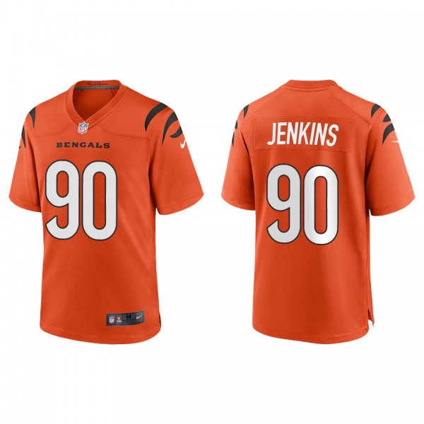 Men's Kris Jenkins Cincinnati Bengals Orange Game ...