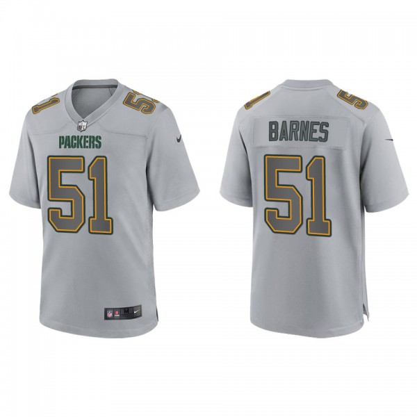 Men's Krys Barnes Green Bay Packers Gray Atmospher...