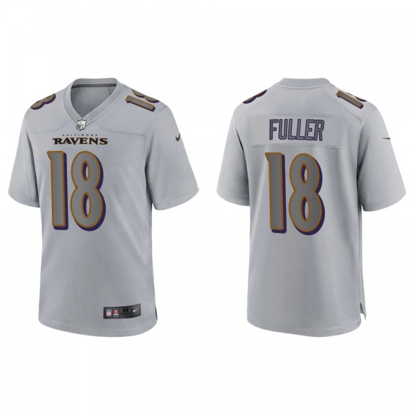 Men's Kyle Fuller Baltimore Ravens Gray Atmosphere Fashion Game Jersey