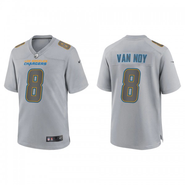 Men's Kyle Van Noy Los Angeles Chargers Gray Atmosphere Fashion Game Jersey