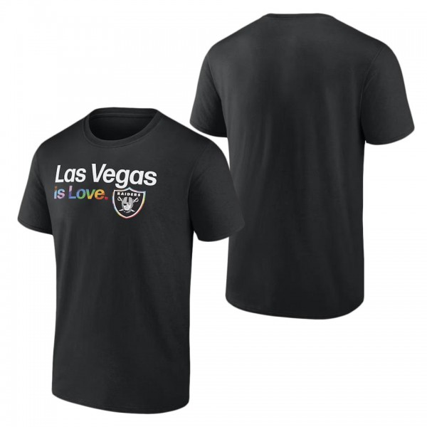 Men's Las Vegas Raiders Fanatics Branded Black City Pride Team T-Shirt