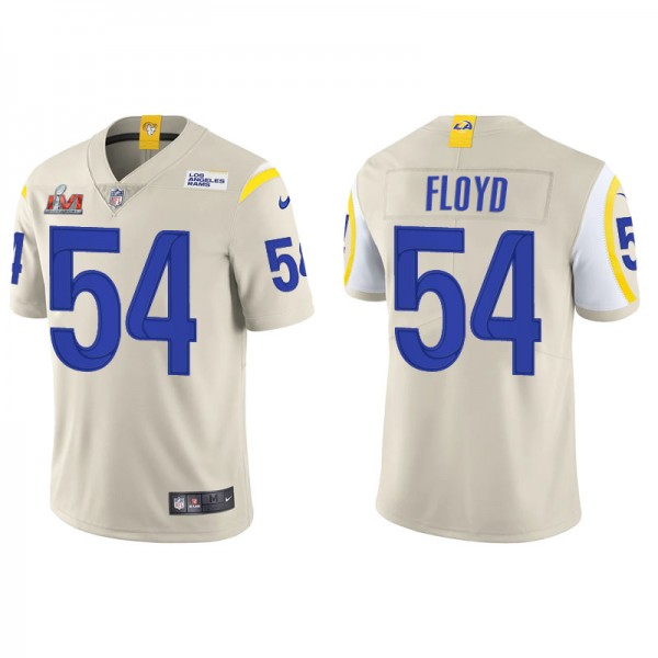 Men's Los Angeles Rams Leonard Floyd Bone Super Bowl LVI Vapor Limited Jersey