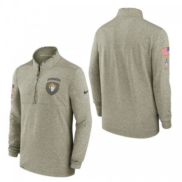 Men's Los Angeles Rams Olive 2022 Salute to Servic...