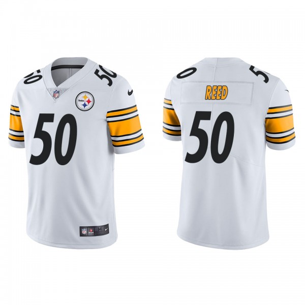 Men's Pittsburgh Steelers Malik Reed White Vapor Limited Jersey