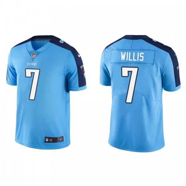 Men's Tennessee Titans Malik Willis Light Blue 202...