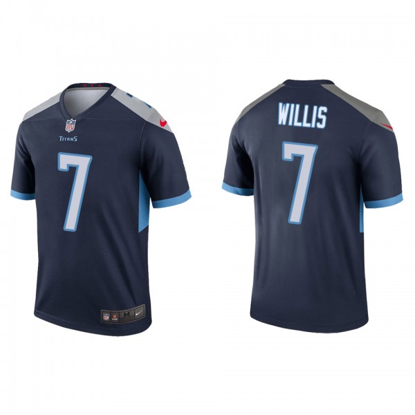 Men's Tennessee Titans Malik Willis Navy 2022 NFL ...