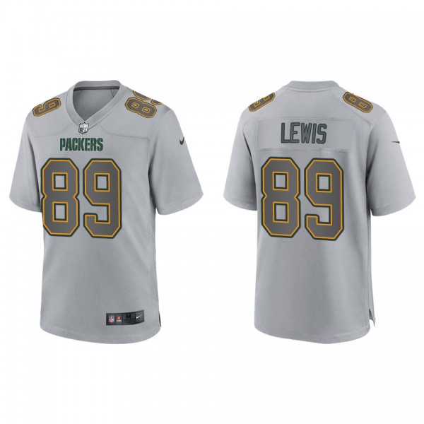 Men's Marcedes Lewis Green Bay Packers Gray Atmosp...