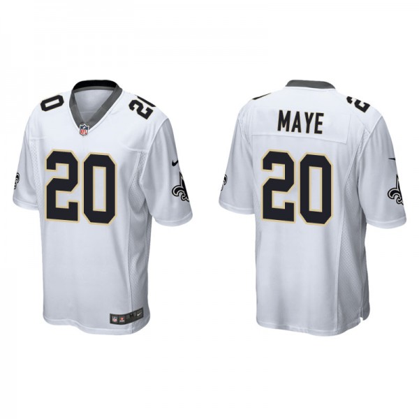 Men's New Orleans Saints Marcus Maye White Game Je...