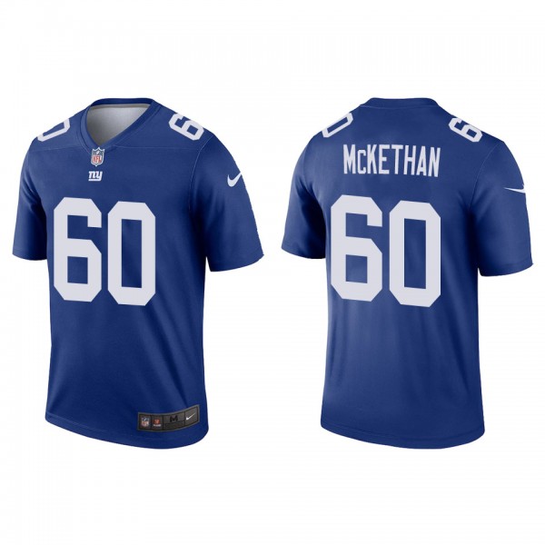 Men's New York Giants Marcus McKethan Royal 2022 N...