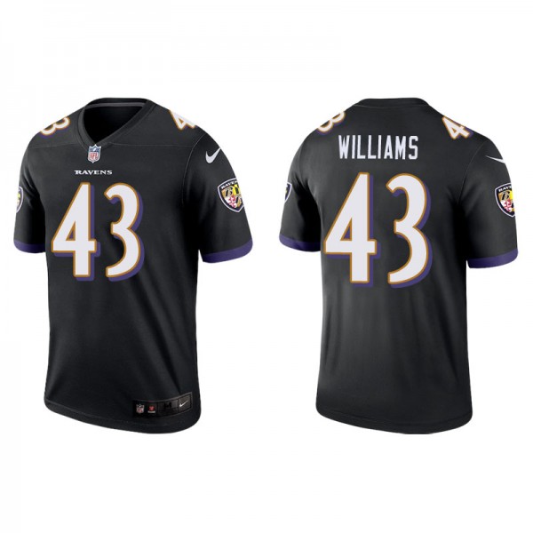 Men's Baltimore Ravens Marcus Williams Black Legen...