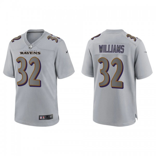 Men's Marcus Williams Baltimore Ravens Gray Atmosp...