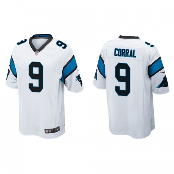 Men's Carolina Panthers Matt Corral White 2022 NFL...