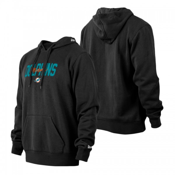 Men's Miami Dolphins New Era Black 2022 NFL Draft Collection Pullover Hoodie