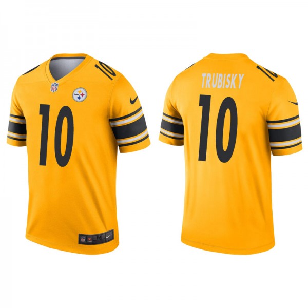 Men's Pittsburgh Steelers Mitchell Trubisky Gold I...