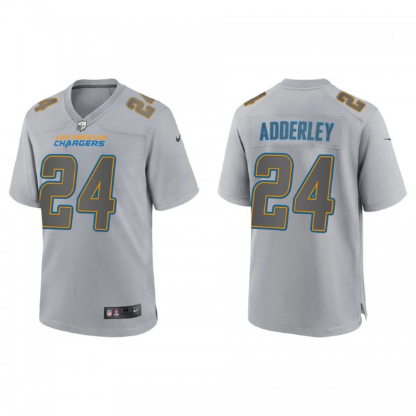 Men's Nasir Adderley Los Angeles Chargers Gray Atmosphere Fashion Game Jersey