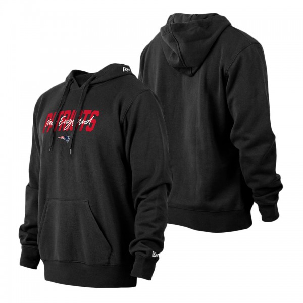 Men's New England Patriots New Era Black 2022 NFL Draft Collection Pullover Hoodie