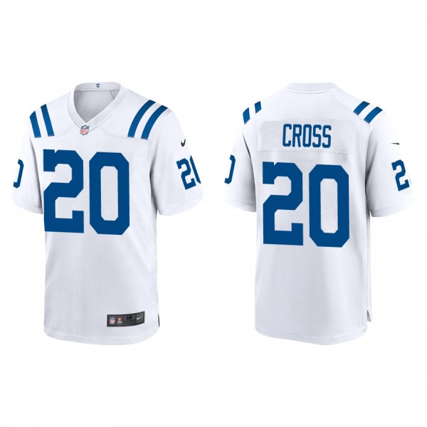 Men's Indianapolis Colts Nick Cross White 2022 NFL...