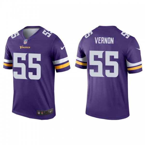 Men's Minnesota Vikings Olivier Vernon Purple Lege...