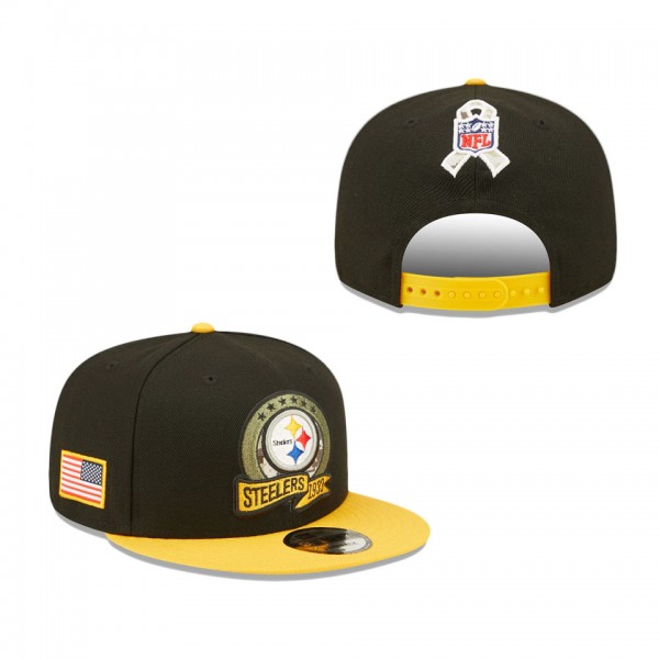 Men's Pittsburgh Steelers Black Yellow 2022 Salute...