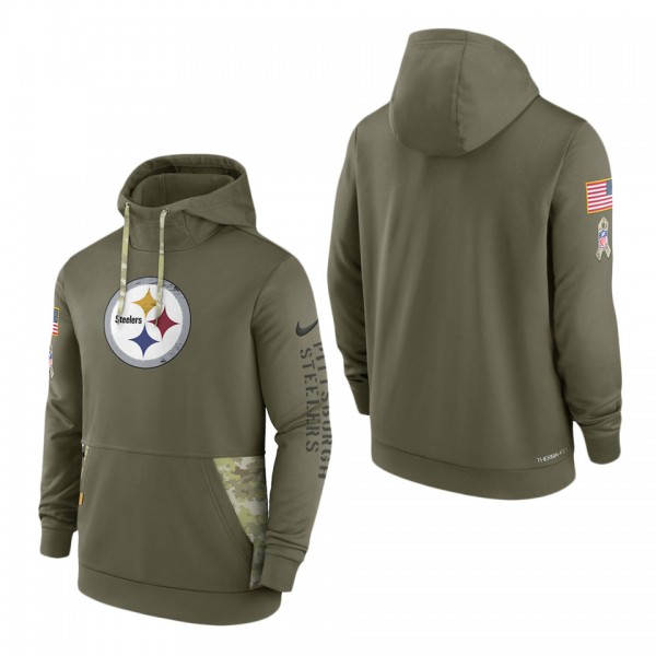 Men's Pittsburgh Steelers Olive 2022 Salute to Ser...