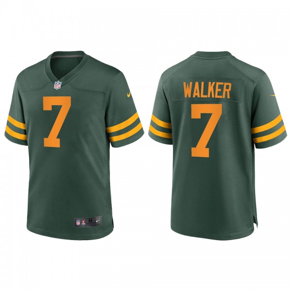 Men's Green Bay Packers Quay Walker Green 2022 NFL Draft Alternate Game Jersey