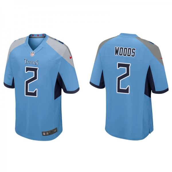 Men's Tennessee Titans Robert Woods Light Blue Game Jersey