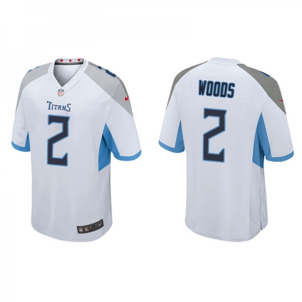 Men's Tennessee Titans Robert Woods White Game Jer...