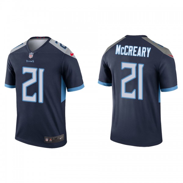 Men's Tennessee Titans Roger McCreary Navy Legend ...