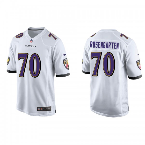 Men's Roger Rosengarten Baltimore Ravens White Gam...