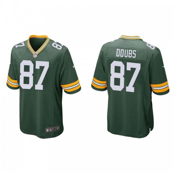 Men's Green Bay Packers Romeo Doubs Green Game Jer...