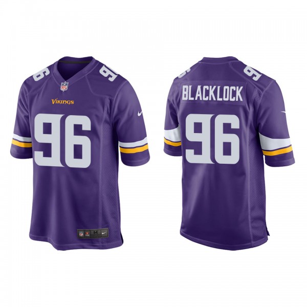 Men's Minnesota Vikings Ross Blacklock Purple Game...