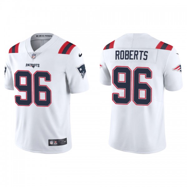 Men's New England Patriots Sam Roberts White Vapor...