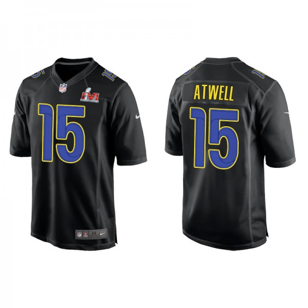 Men's Tutu Atwell Los Angeles Rams Black Super Bowl LVI Game Fashion Jersey