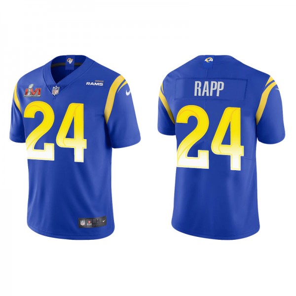 Men's Los Angeles Rams Taylor Rapp Royal Super Bow...