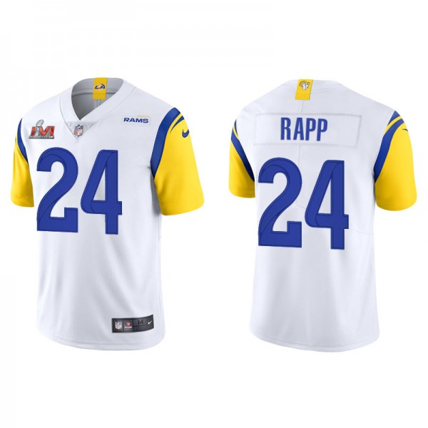 Men's Los Angeles Rams Taylor Rapp White Super Bow...