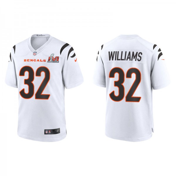 Men's Cincinnati Bengals Trayveon Williams White S...