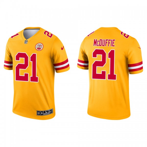 Men's Kansas City Chiefs Trent McDuffie Yellow 202...
