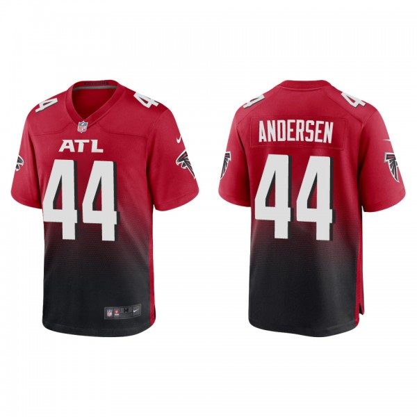 Men's Atlanta Falcons Troy Andersen Red Game Jerse...