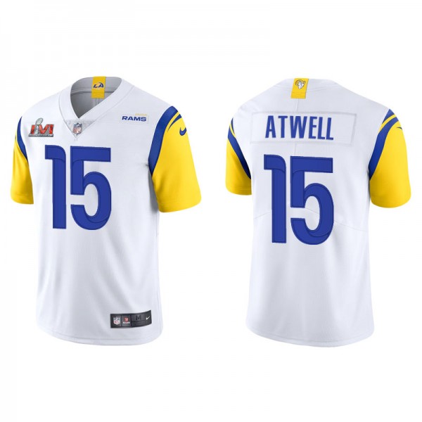 Men's Los Angeles Rams Tutu Atwell White Super Bow...