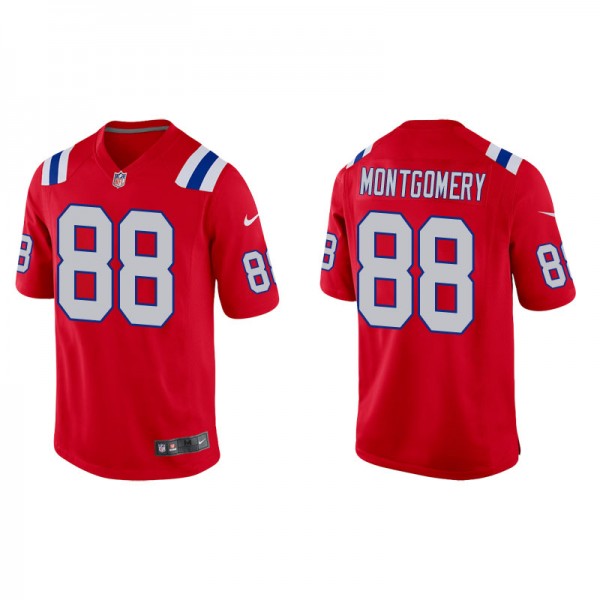 Men's New England Patriots Ty Montgomery Red Alter...