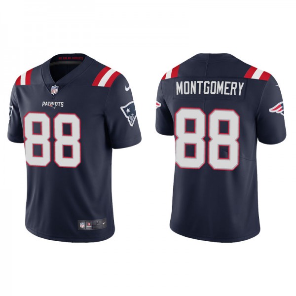 Men's New England Patriots Ty Montgomery Navy Vapo...